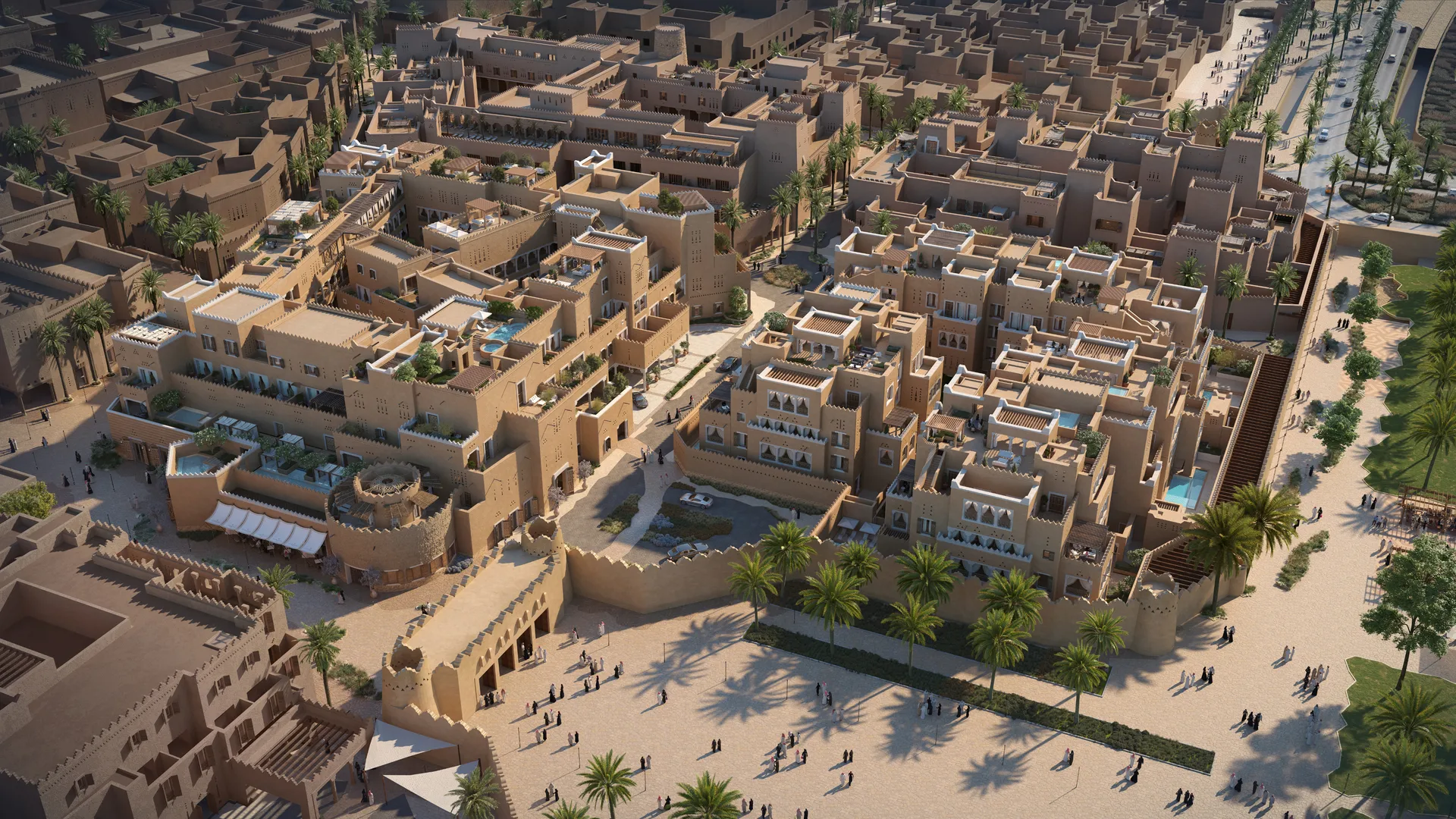 Diriyah HQ aerial masterplan